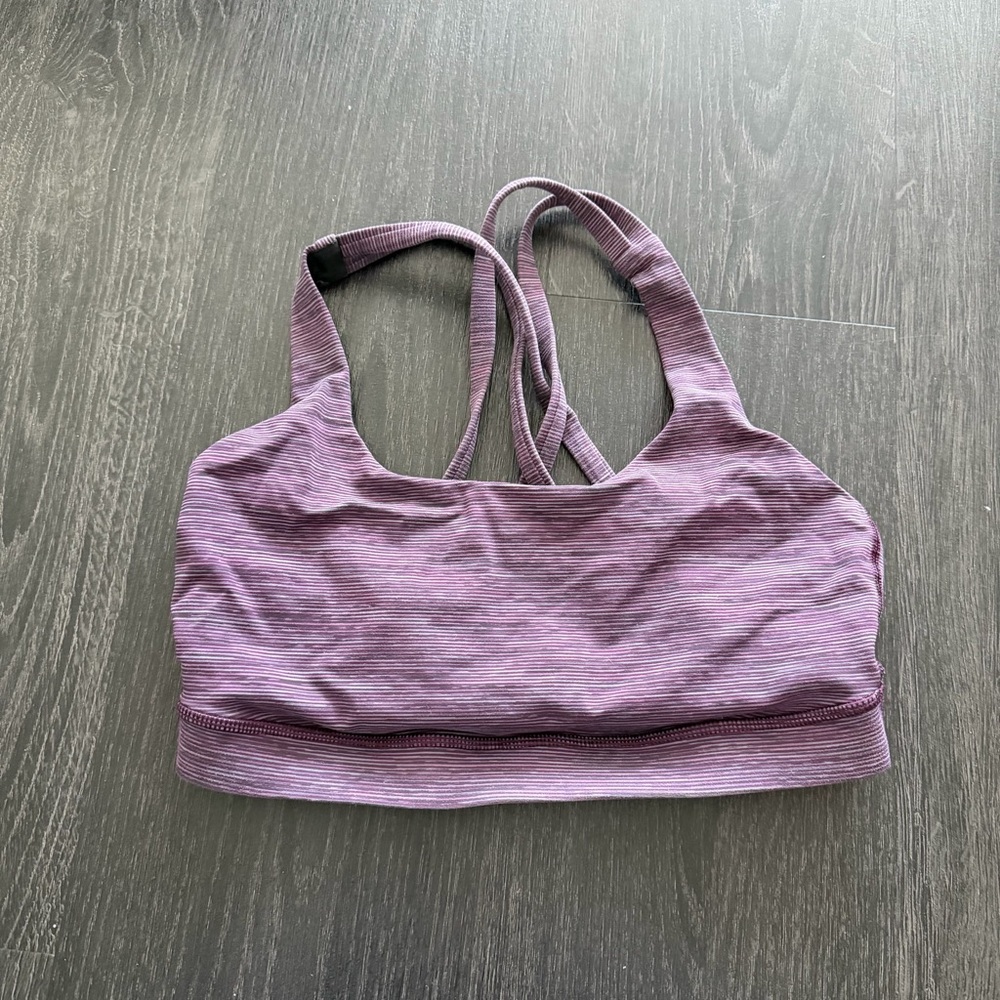Lululemon purple sports bra size 4
